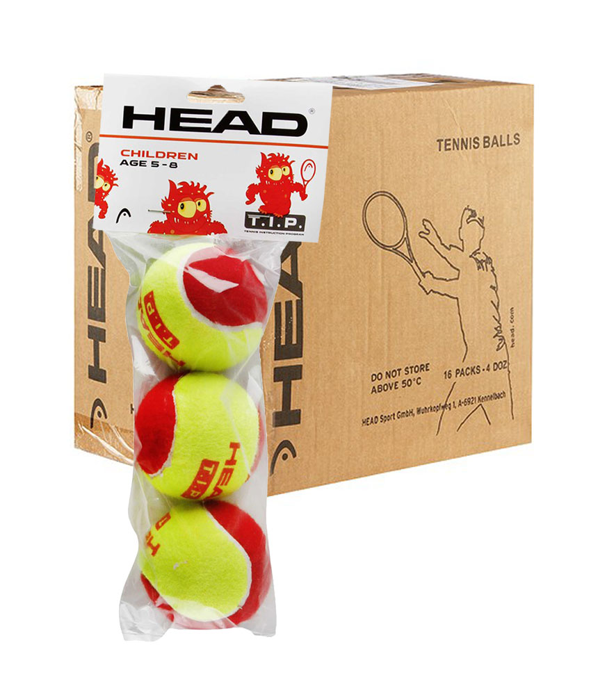 HEAD T.I.P. red – Cartone da 16 conf. da 3 palle